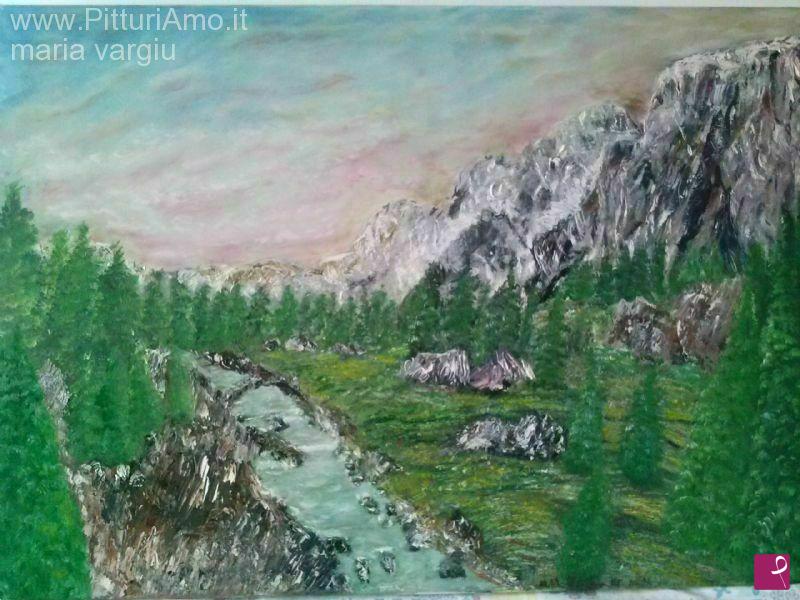 quadri in vendita online - foresta con ponte