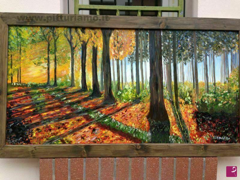 quadri in vendita online - Foresta d autunno