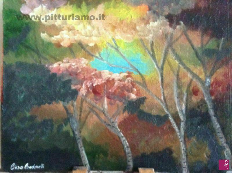 quadri in vendita online - Foresta d'autunno