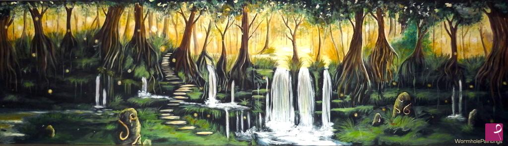 quadri in vendita online - Foresta Incantata (boiserie)