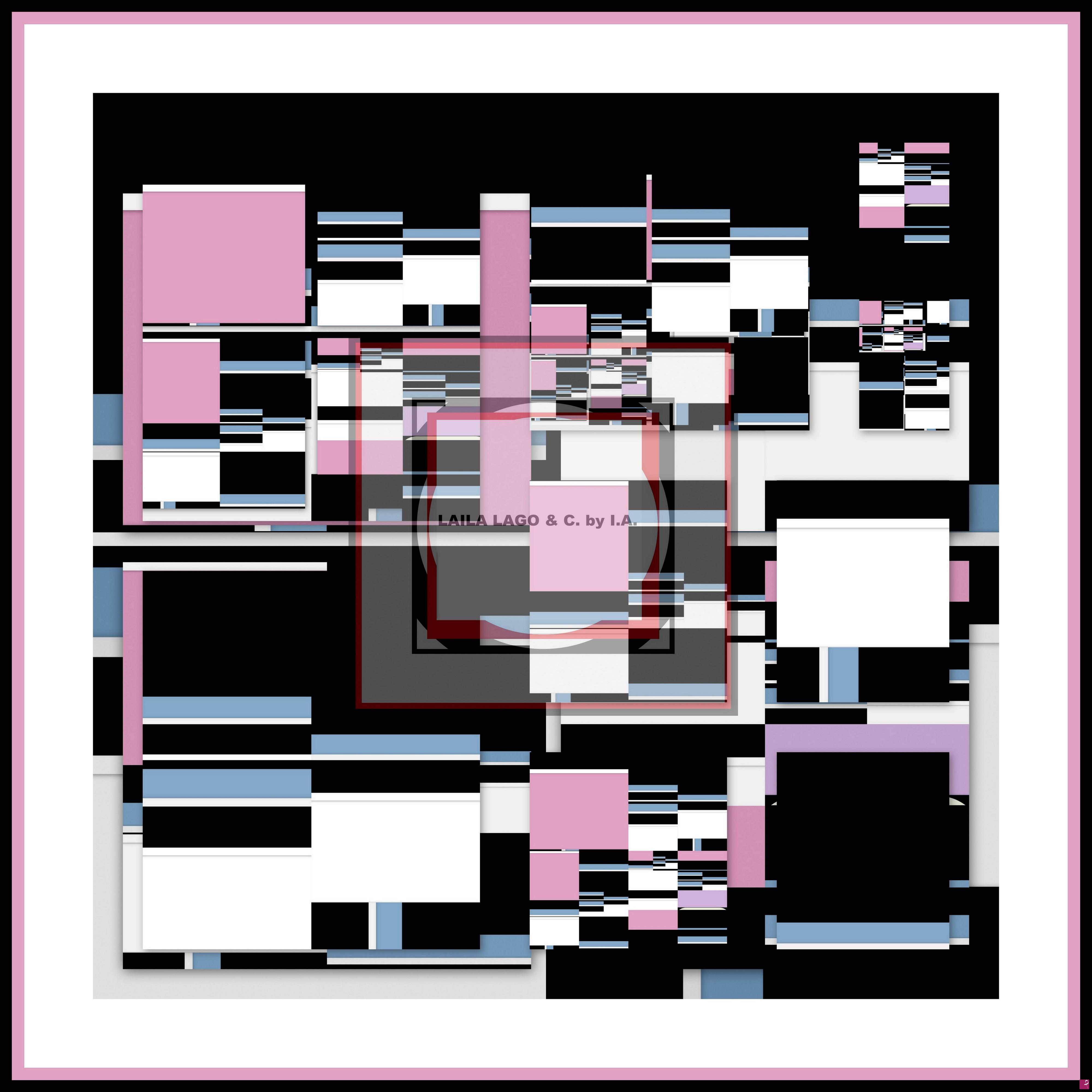 quadri in vendita online - FOULARD ARTISTICI- IL MARE DENTRO-BIANCO E ROSA-