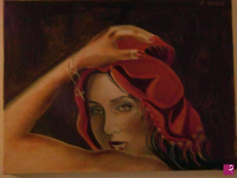 quadri in vendita online - foulard rosso