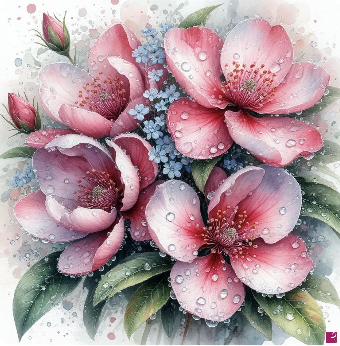 quadri in vendita online - Four flowers 