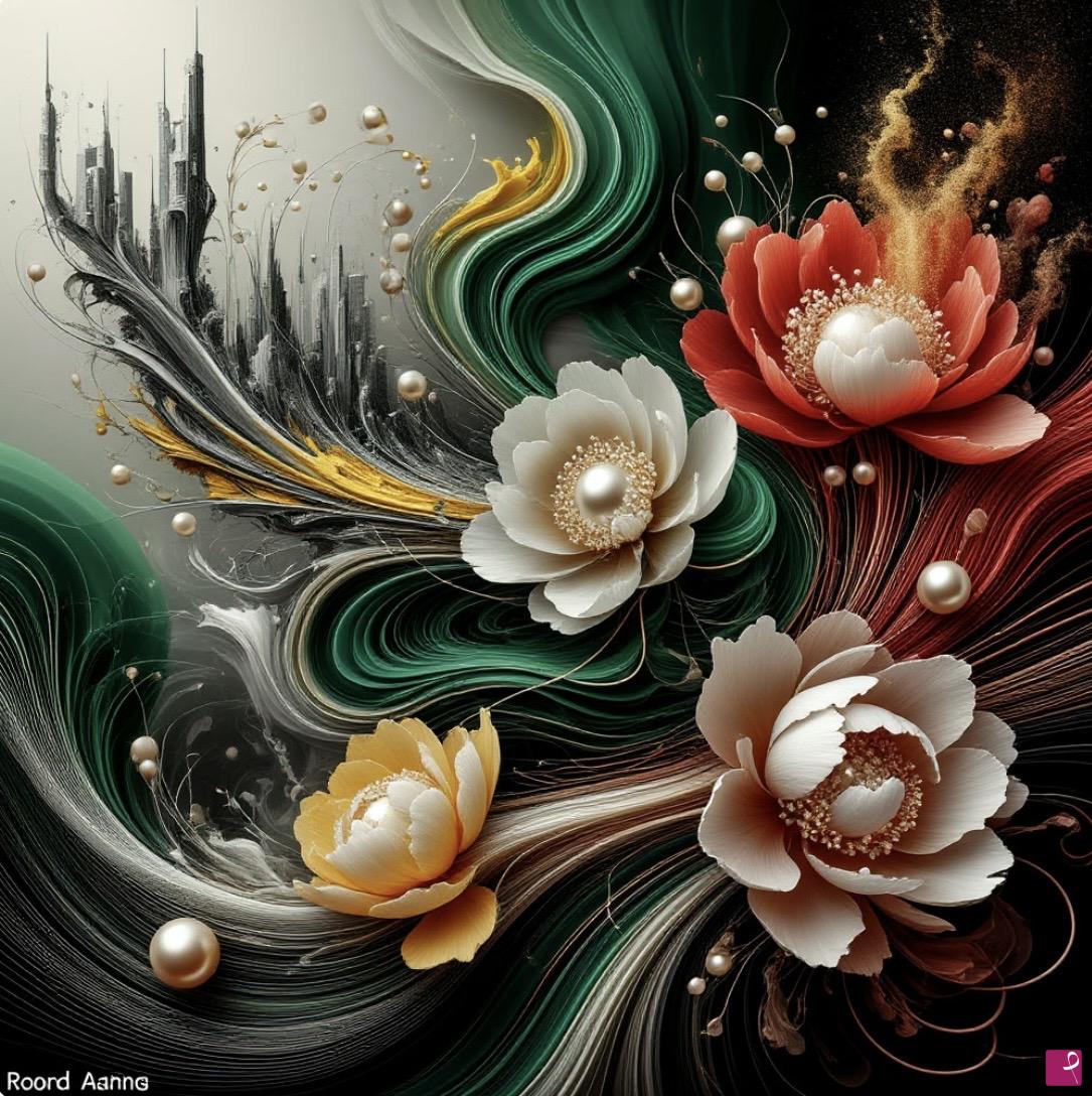 quadri in vendita online - Four flowers 