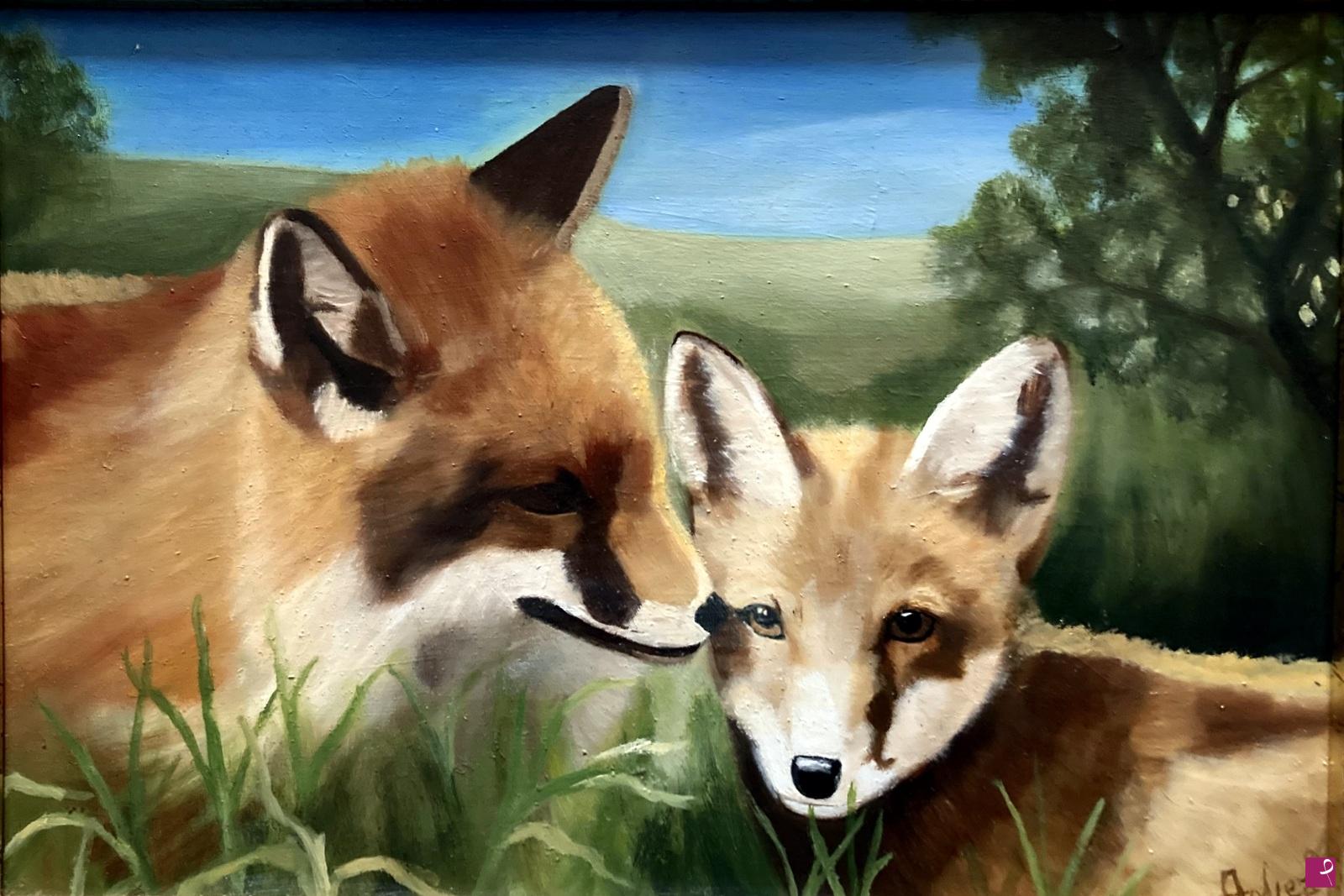 quadri in vendita online - Foxes