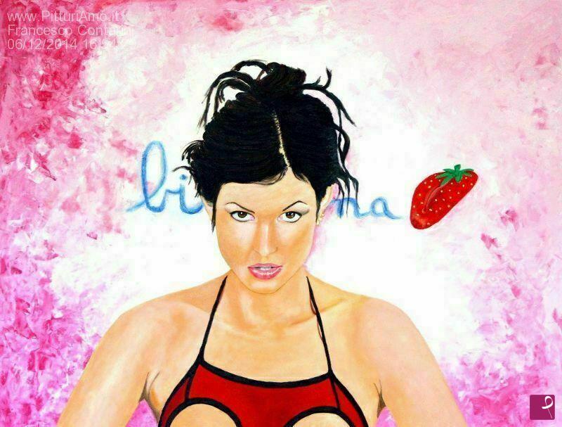 quadri in vendita online - Fragolina biricchina