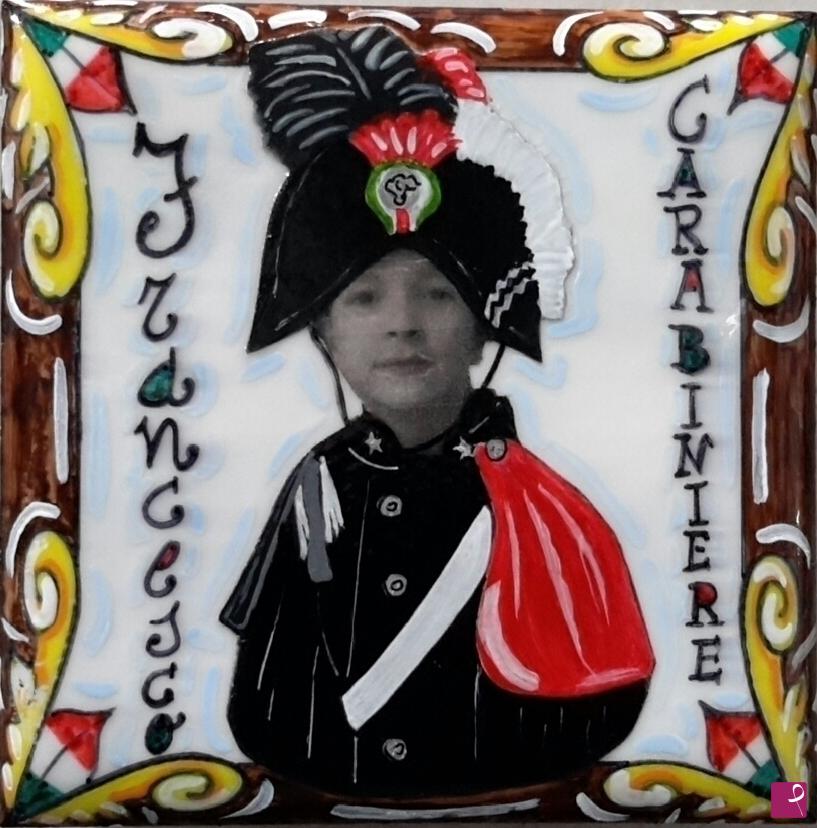 quadri in vendita online - "Francesco - carabiniere"  collezione 2021 n.° 34 