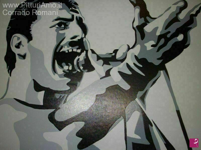 quadri in vendita online - Freddie Mercury