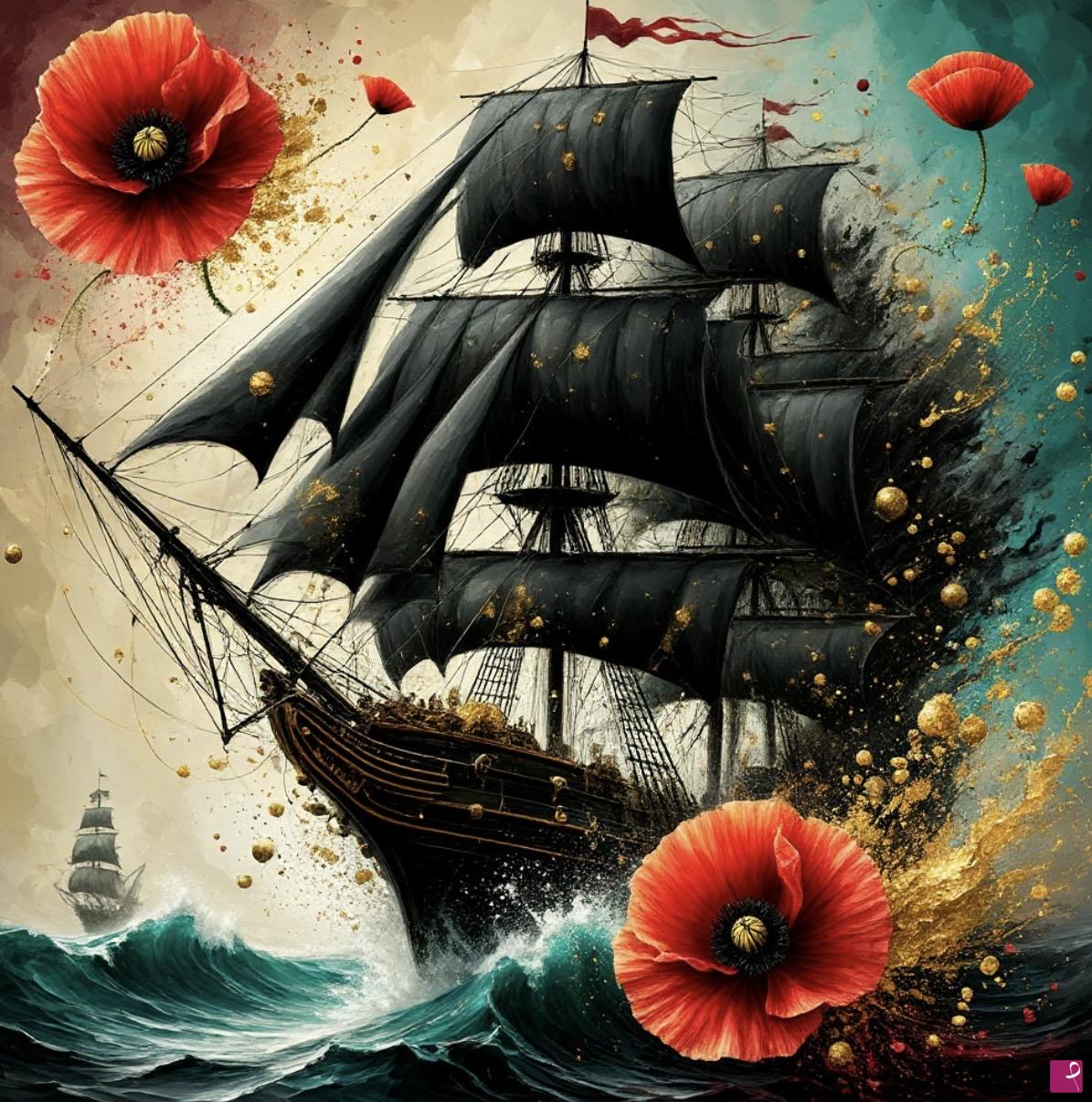 quadri in vendita online - Frigate of hope
