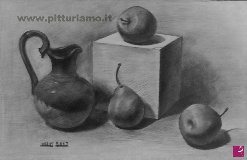 quadri in vendita online - frutta e brocca