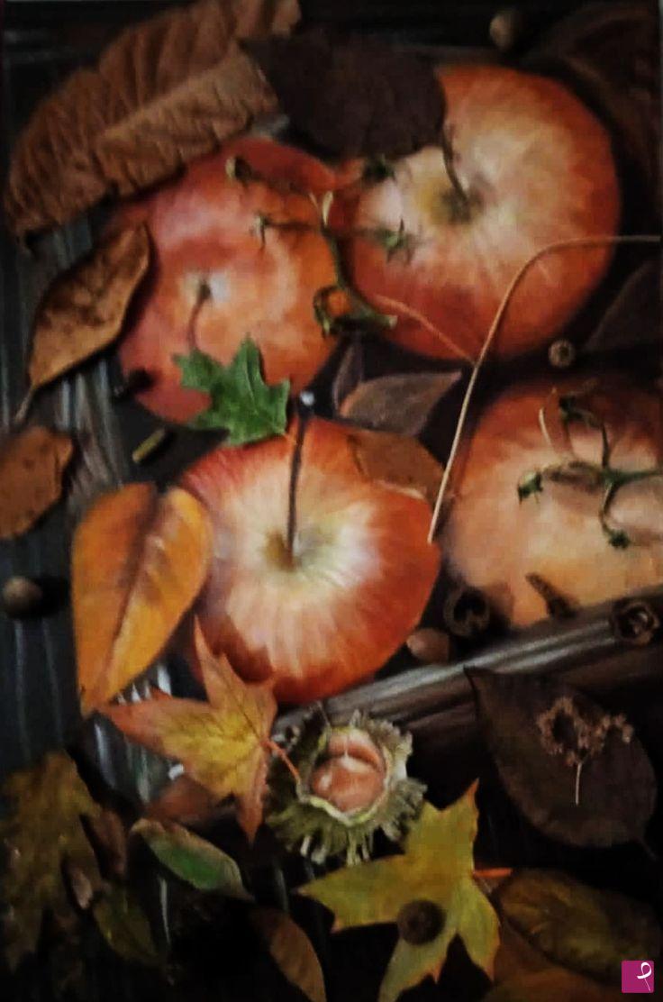 quadri in vendita online - frutta mele castagne