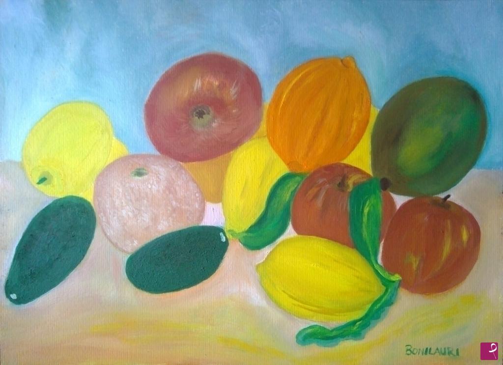 quadri in vendita online - Frutta sulla tavola
