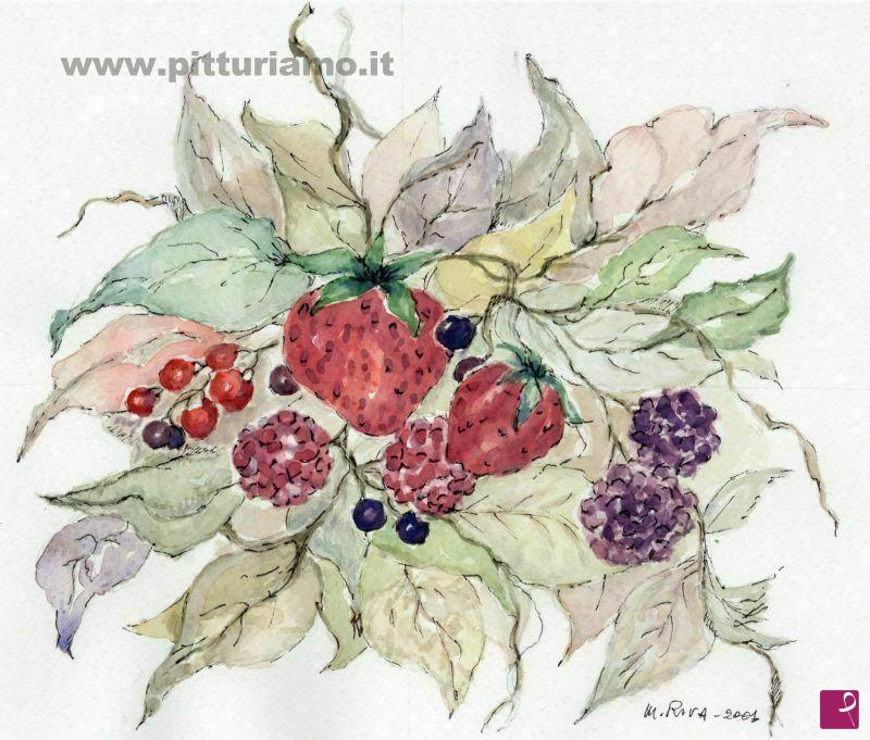 quadri in vendita online - Frutti del bosco
