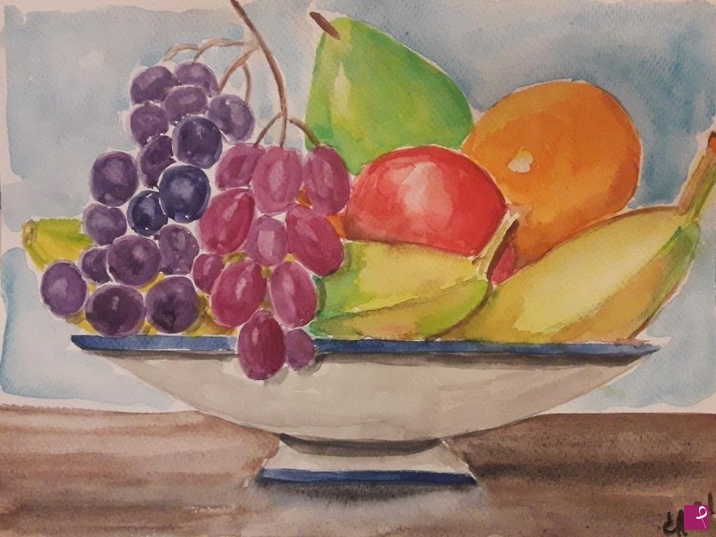 quadri in vendita online - Frutti in vaso
