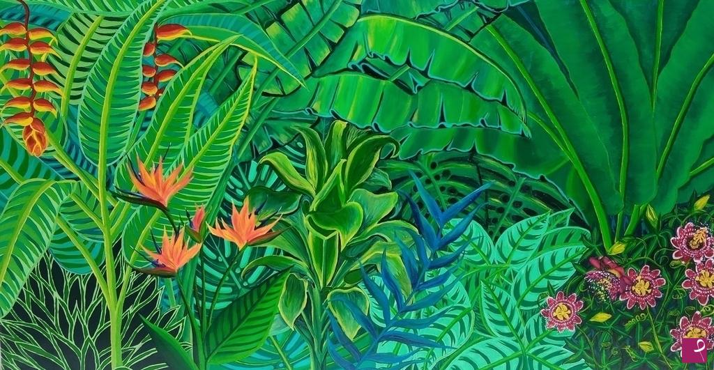 quadri in vendita online - Fuga ai tropici 