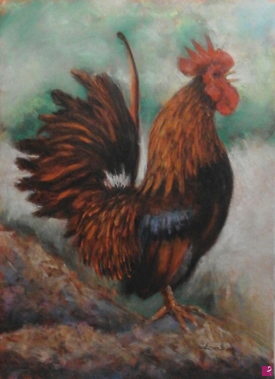 quadri in vendita online - Funky rooster 