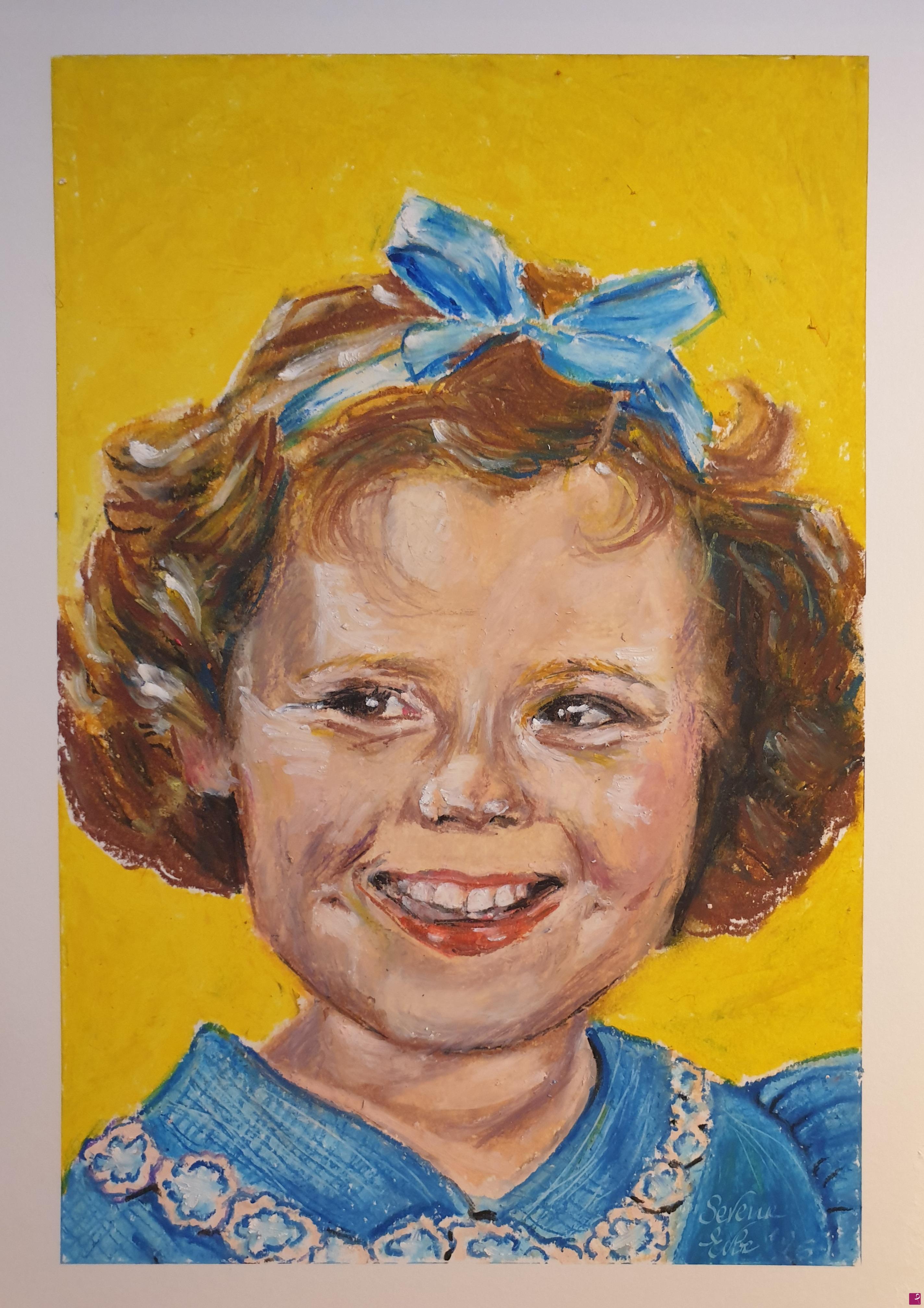quadri in vendita online - Funny little girl