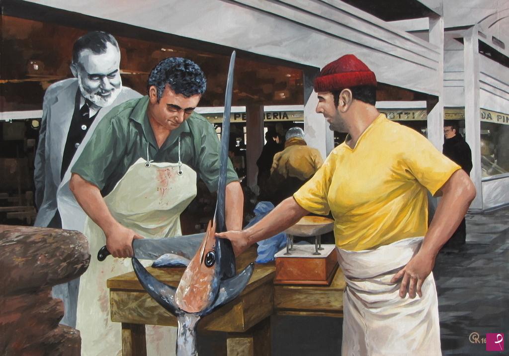 quadri in vendita online - Fuori tempo (Ernest Hemingway)