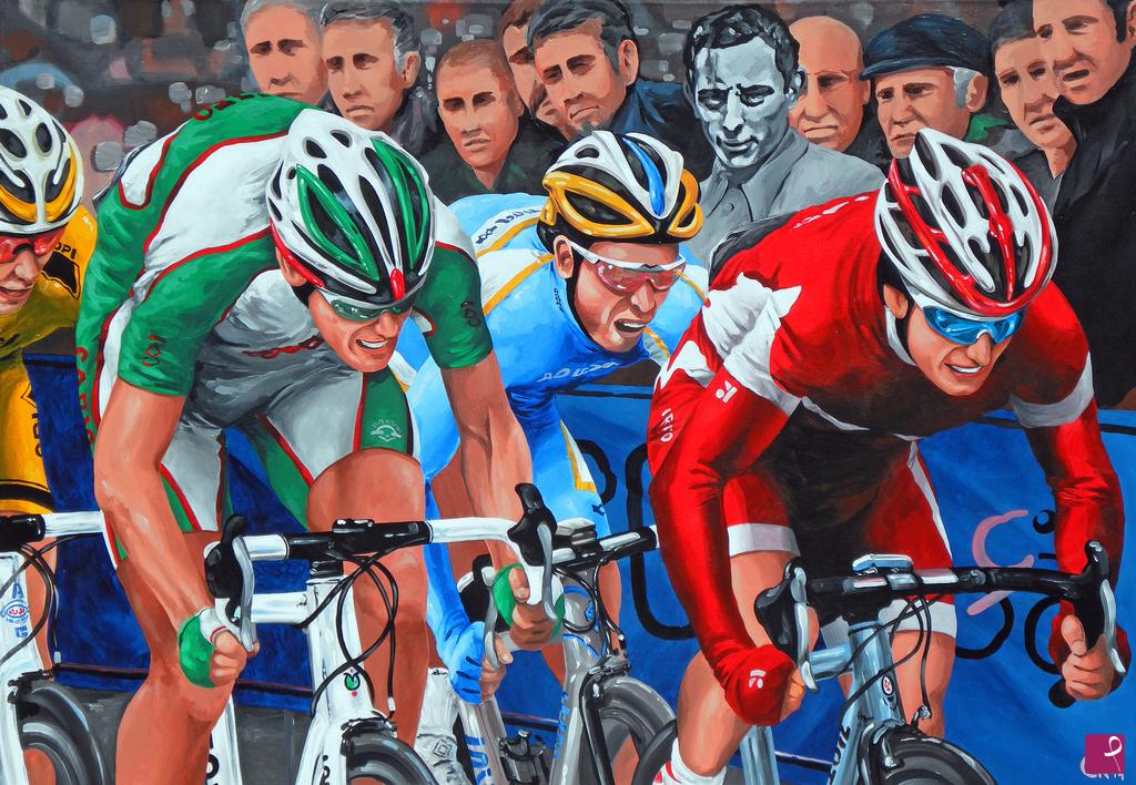 quadri in vendita online - Fuori tempo (Fausto Coppi)