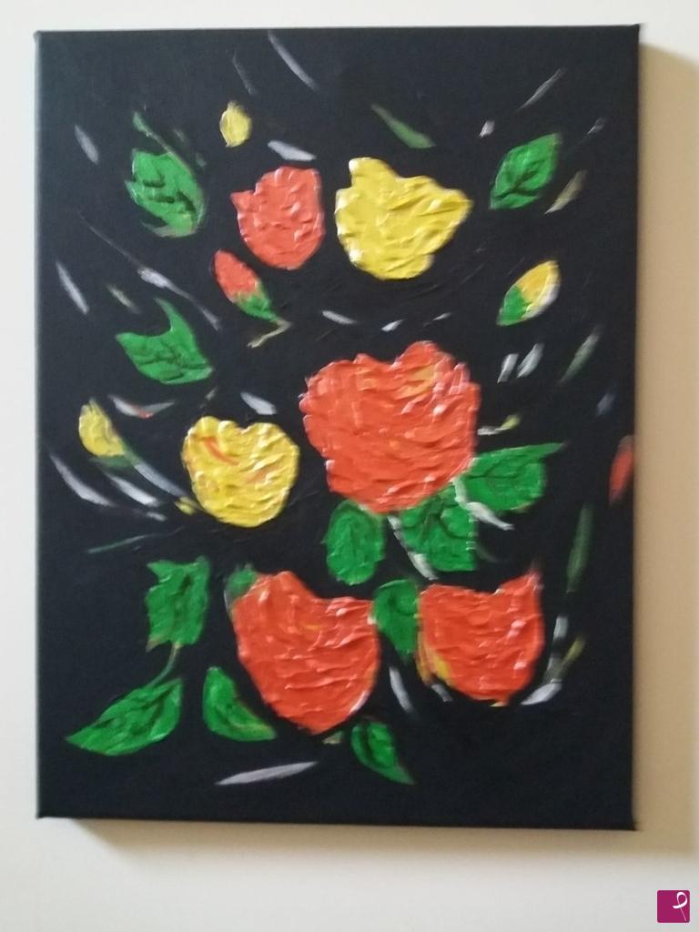 quadri in vendita online - Fuoriuscita dei fiori