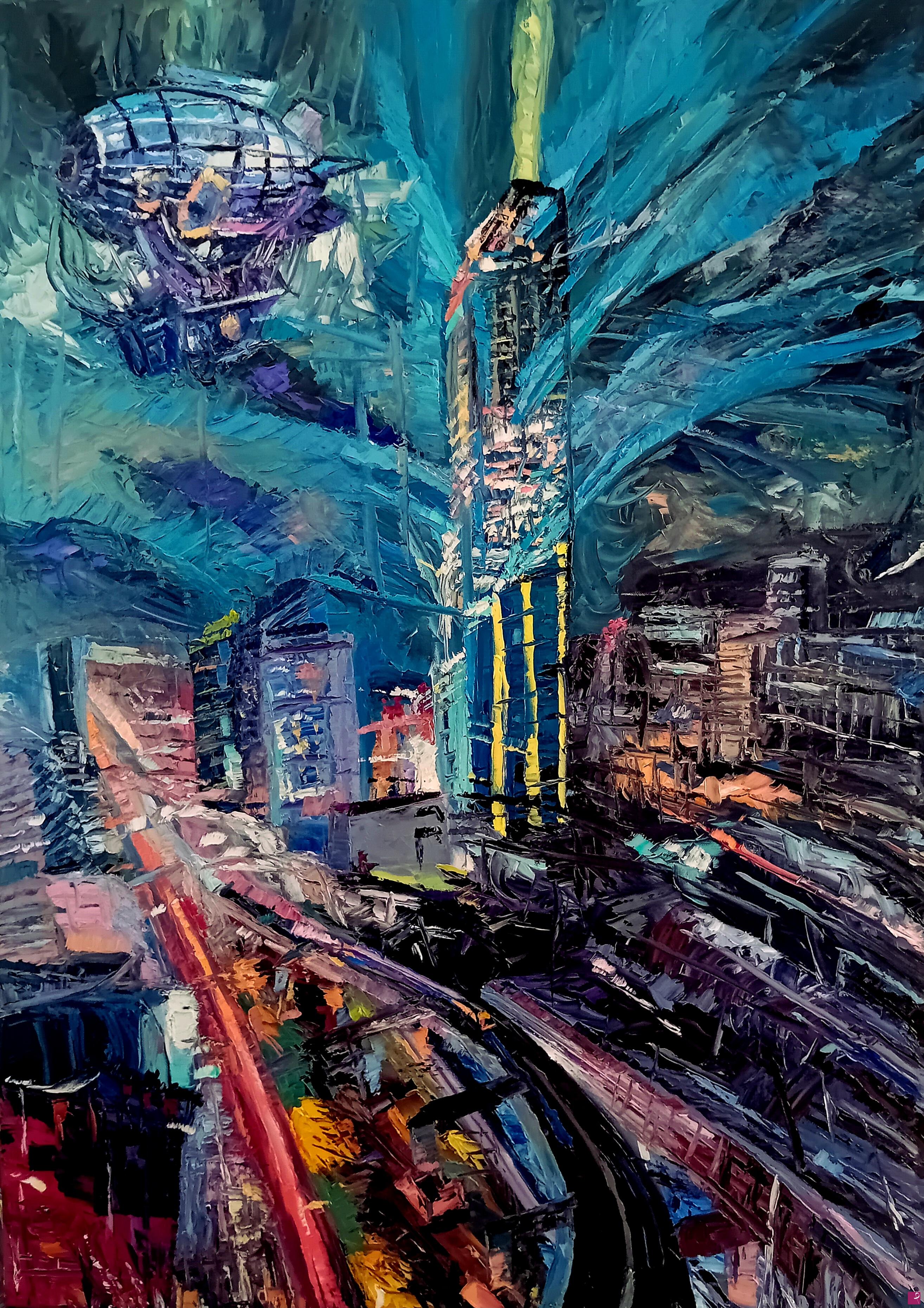 quadri in vendita online - Futuristic city 