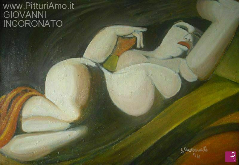 quadri in vendita online - G. Incoronato - 2014 Omaggio a Tamara - La bella Raphaela