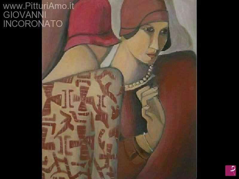 quadri in vendita online - G. Incoronato - Omaggio a Tamara - Le due amiche - 2013