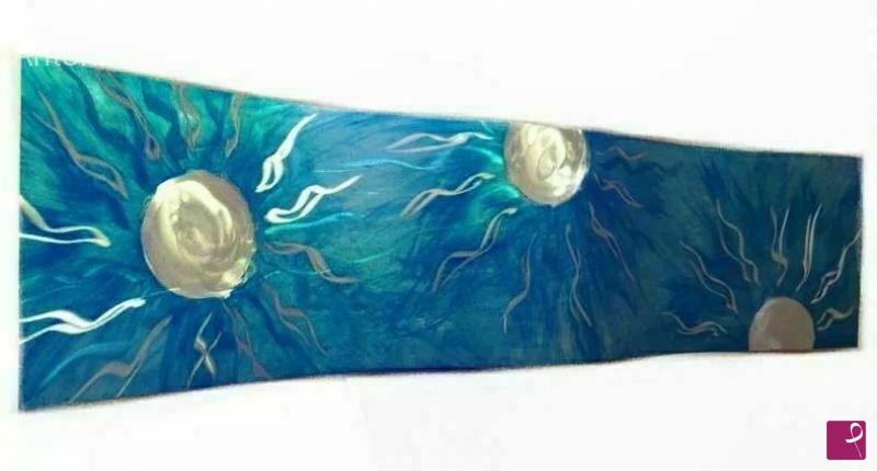 quadri in vendita online - Galassia blu