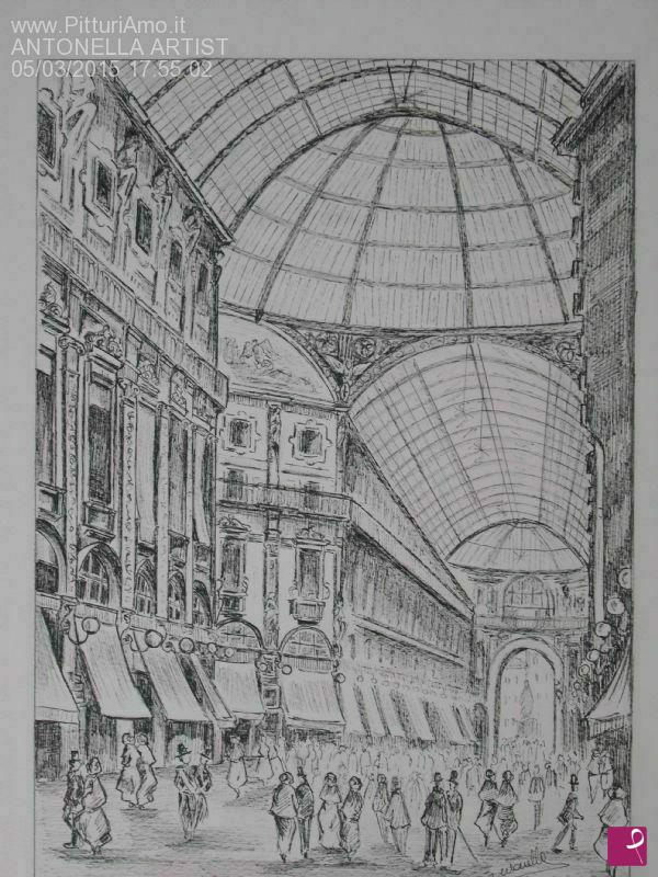 quadri in vendita online - Galleria Vittorio Emanuele - Milano