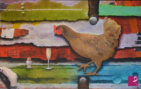 quadri in vendita online - gallina