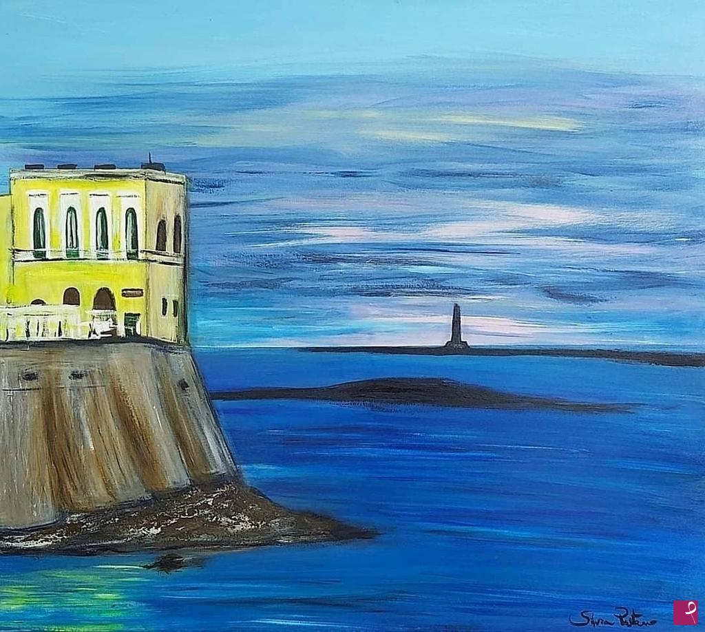 quadri in vendita online - Gallipoli, Faro dell'isola di Sant'Andrea
