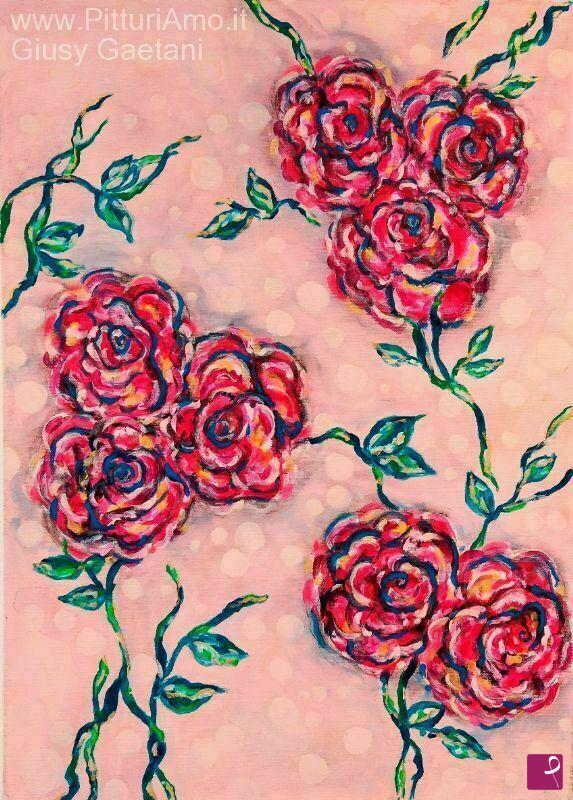 quadri in vendita online - Garden Rose