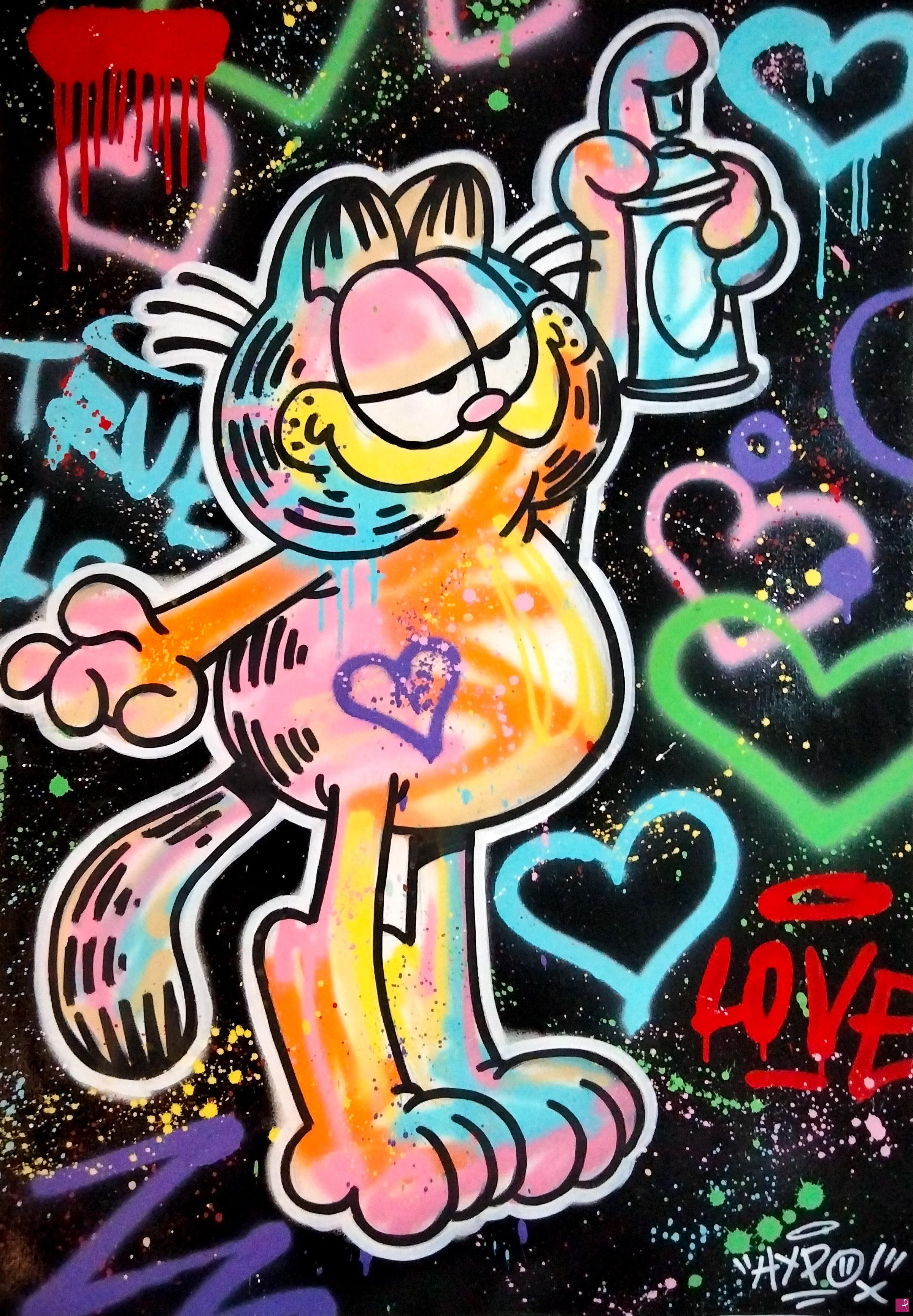 quadri in vendita online - Garfield - Love in the air 