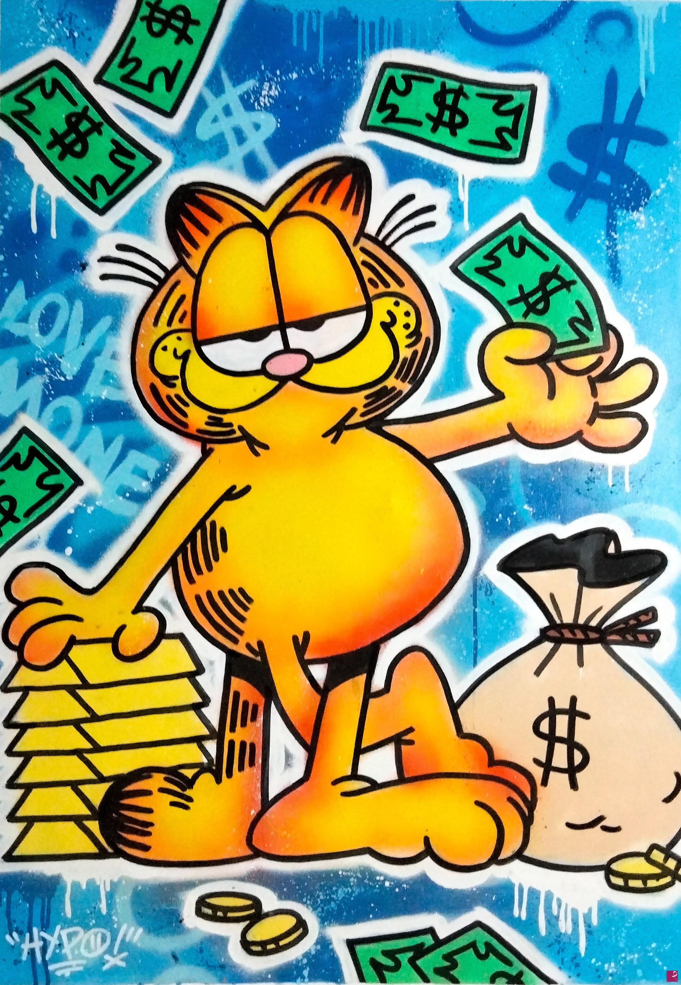 quadri in vendita online - Garfield - Love Money 