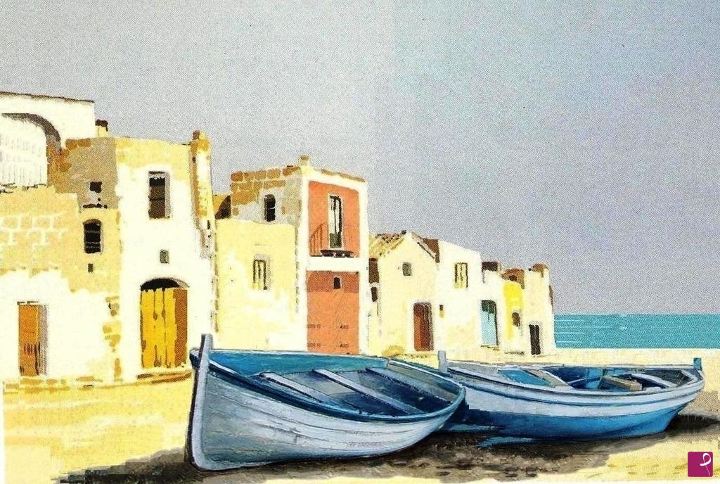 quadri in vendita online - Gargano FG - case di pescatori