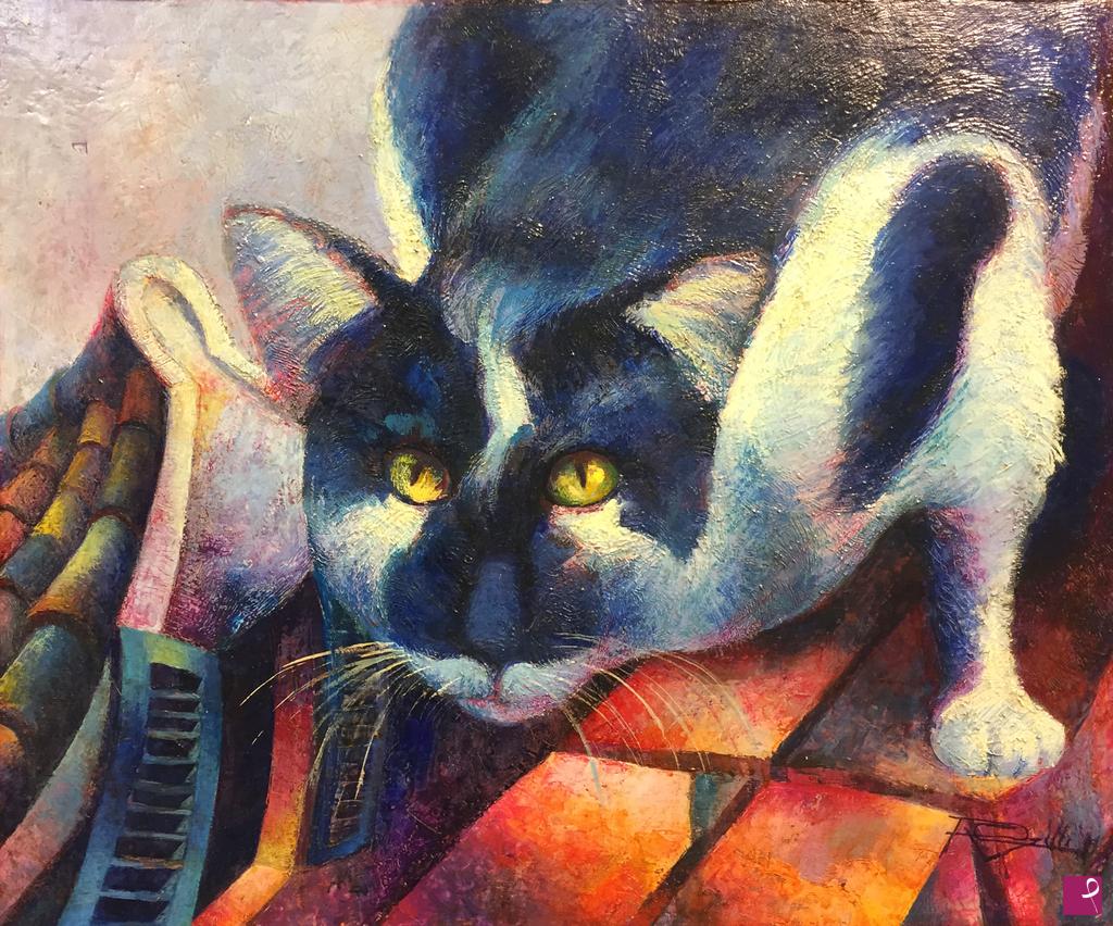 quadri in vendita online - Gatto 1