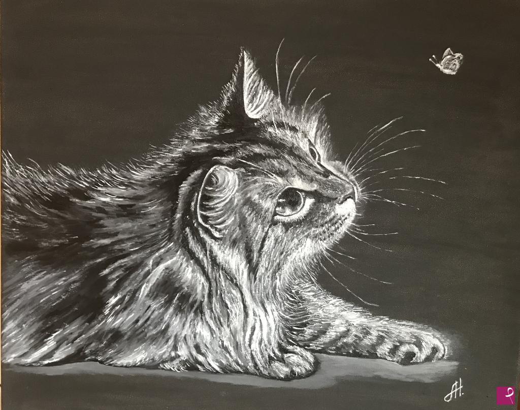 quadri in vendita online - Gatto
