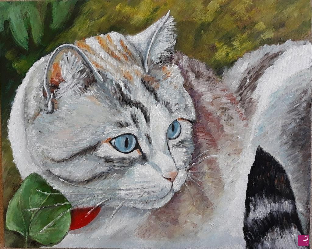 quadri in vendita online - GATTO (2018)