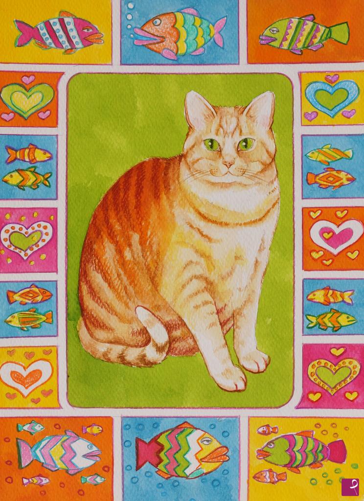 quadri in vendita online - gatto