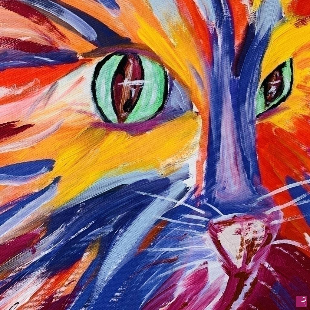quadri in vendita online - Gatto
