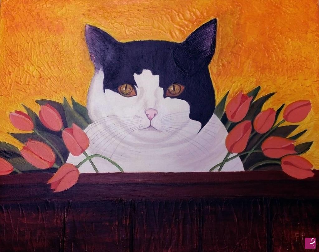 quadri in vendita online - Gatto