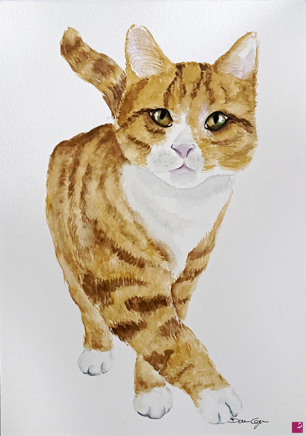 quadri in vendita online - gatto elegante