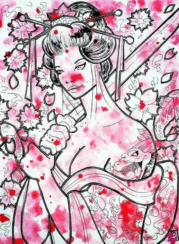 quadri in vendita online - "Geisha"