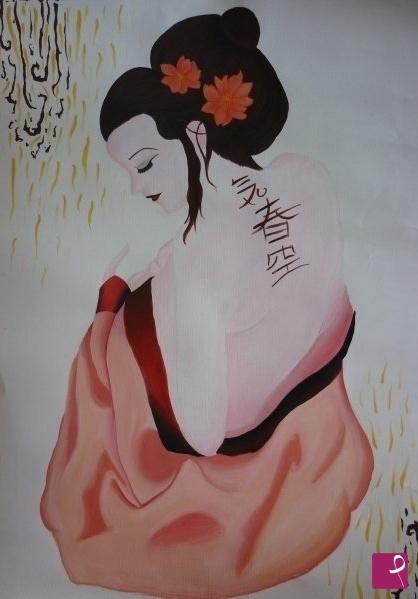 quadri in vendita online - Geisha