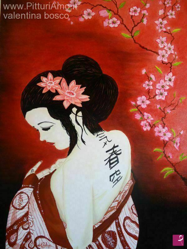 quadri in vendita online - geisha