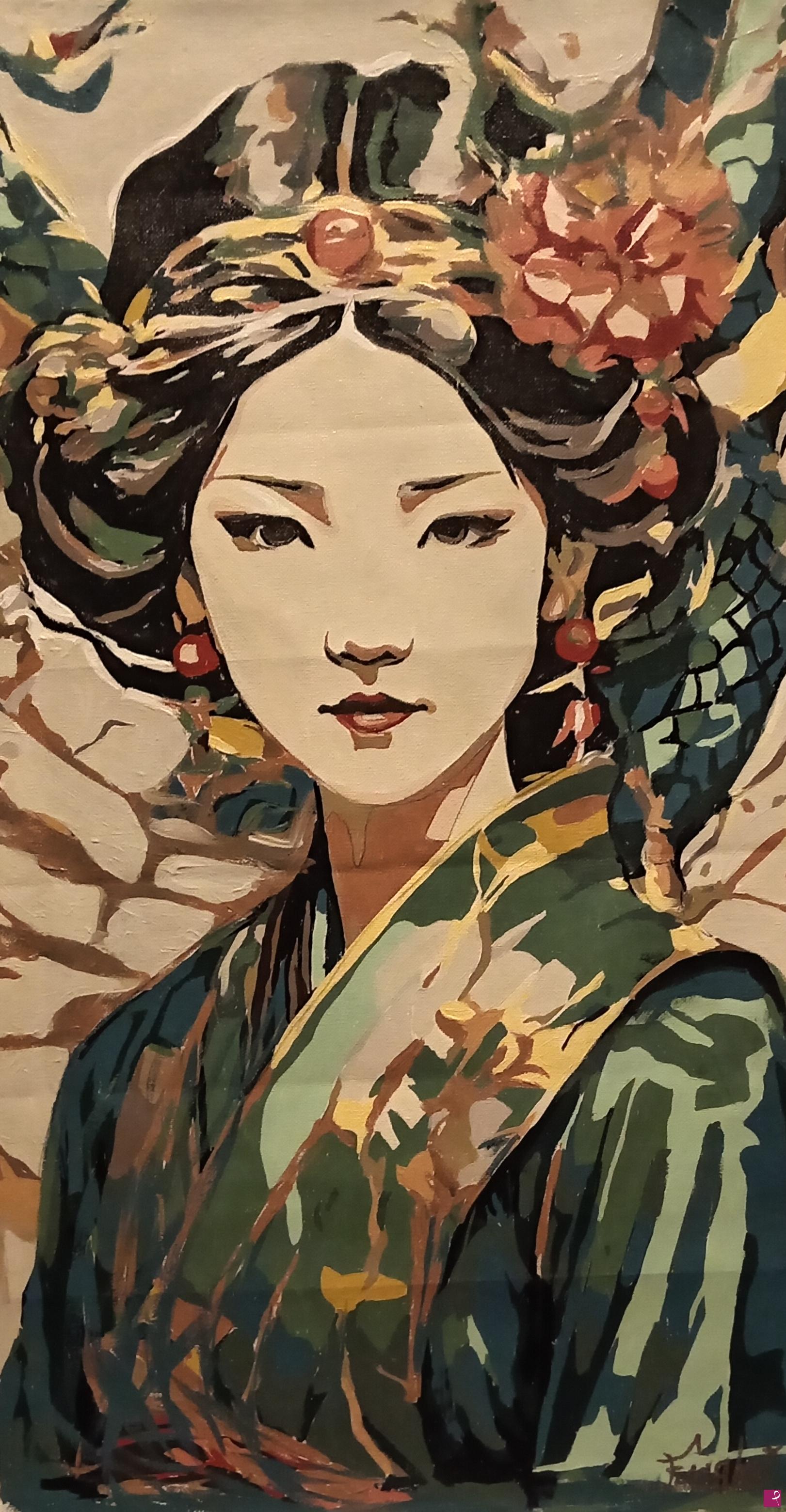 quadri in vendita online - Geisha 