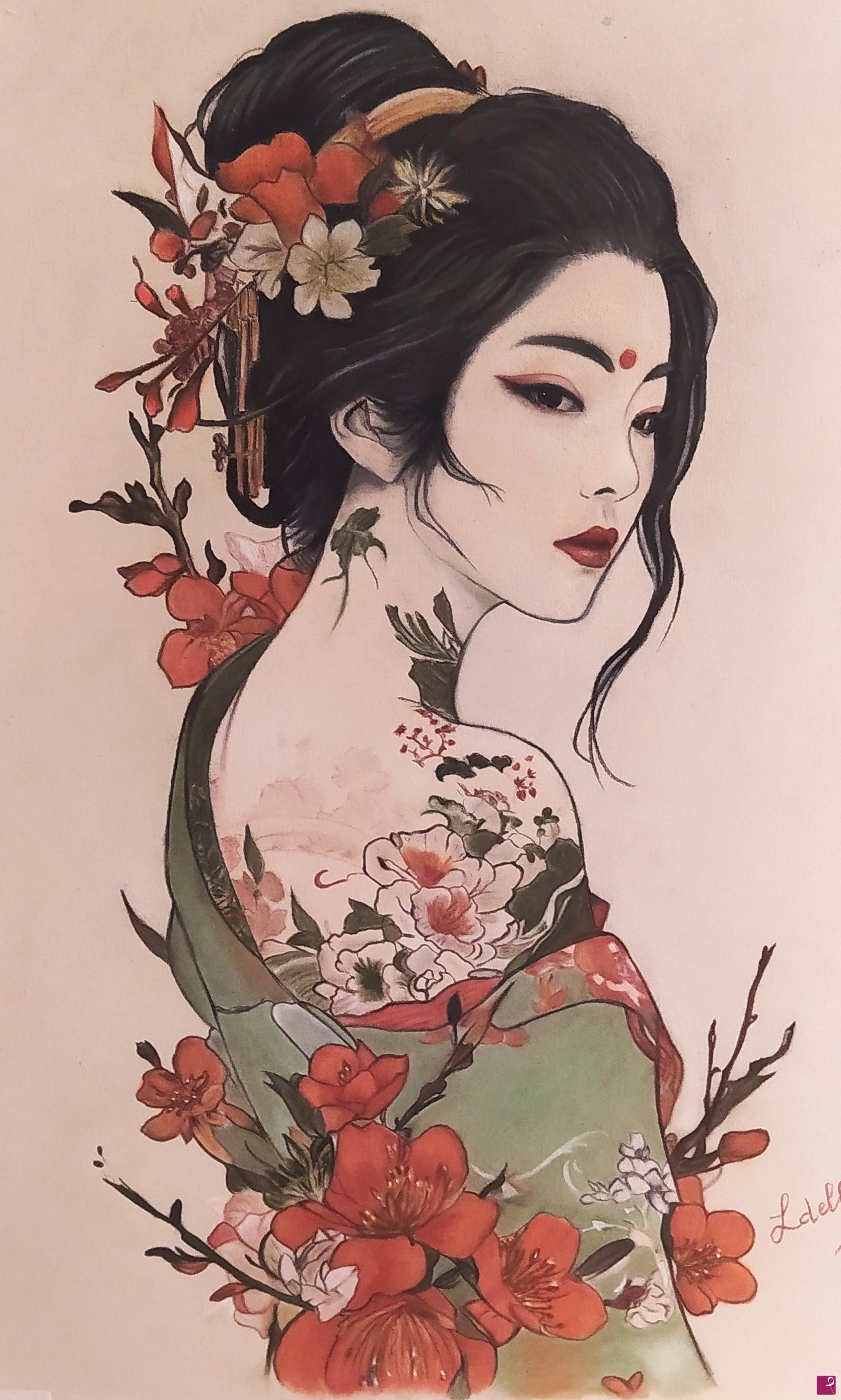quadri in vendita online - Geisha 