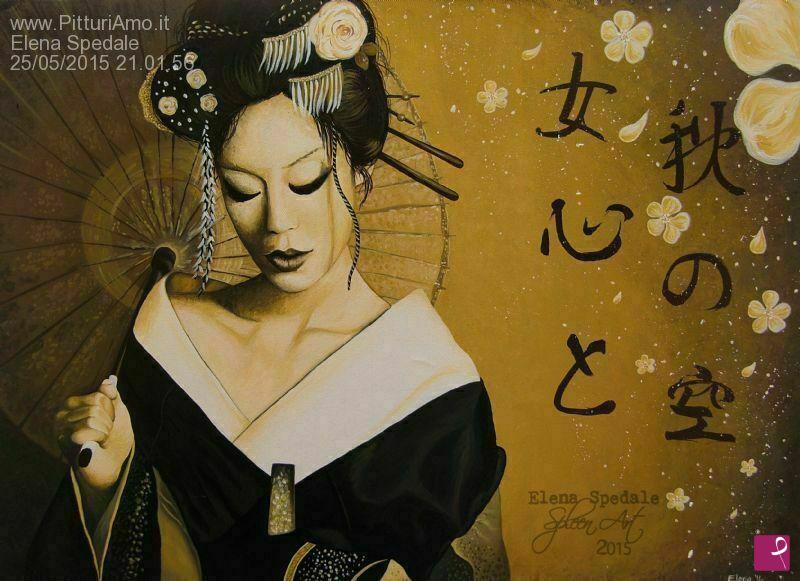 quadri in vendita online - Geisha