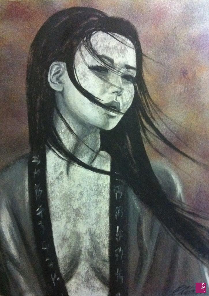 quadri in vendita online - Geisha 50x70