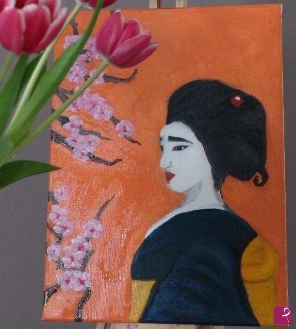 quadri in vendita online - Geisha